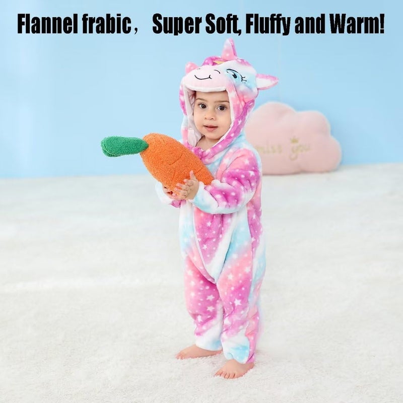 OLLULL Baby Unicorn Costumes Unisex Toddler Outfit Halloween Dress Up Romper 18-24 Months - Image 3